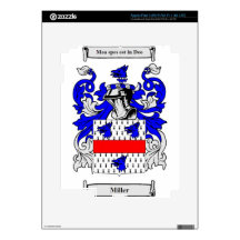 Escudo de armas (inglés) de Miller iPad 3 Skins