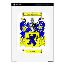 Escudo de armas (inglés) del albañil pegatina skin para iPad 3