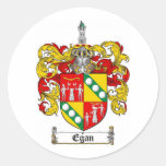 ESCUDO DE LA FAMILIA DE EGAN - ESCUDO DE ARMAS DE  PEGATINAS  