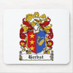 Escudo de la familia de Herbst Alfombrilla De Ratones
