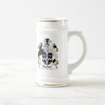 Escudo de la familia del pirata informático tazas de café