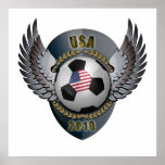 Escudo del fútbol de América Posters