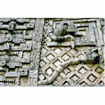 Escultura de la serpiente de cascabel en el conven escultura fotográfica