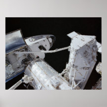 Esfuerzo del transbordador espacial atracado con e impresiones