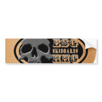 ESGHHG sk8 logo bandaid bumper stickers by ESGHHG ESGHHG sk8 logo bandaid bumper stickers
