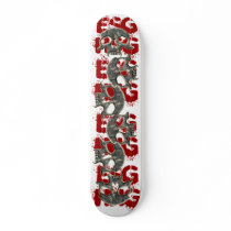 ESGHHG VAMPIRE SKULL BLACK MARBLE skateboards by jesterik87 ESGHHG VAMPIRE SKULL BLACK MARBLE skateboards