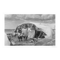 Eskimo Camp Nome, Alaska Photo 1916 posters