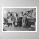 Eskimo Carpenters in Alaska 1904 Posters