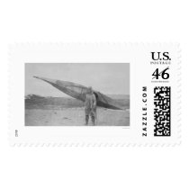 Eskimo Carrying Kayak 1909 Stamp