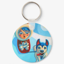 Eskimo Dog keychains