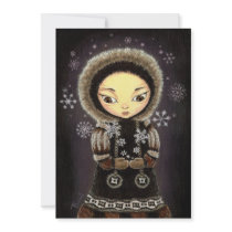 Eskimo girl invitations