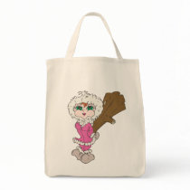 Eskimo Girl With Club Tote Bags