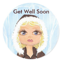 Eskimo in Ice Quantum Cutie stickers by Quantum_Art_Nerd Eskimo in Ice Quantum Cutie stickers