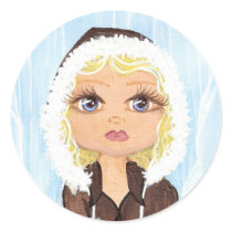 Eskimo in Ice Quantum Cutie stickers by Quantum_Art_Nerd Eskimo in Ice Quantum Cutie stickers