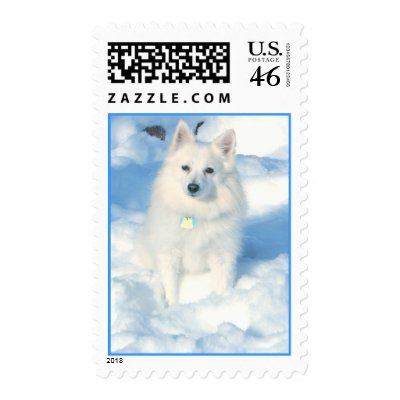 Eskimo in snow postage stamps by cmaupin3