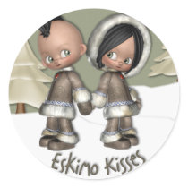 Eskimo Kisses Sticker by JenniesDesigns Eskimo Kisses Sticker