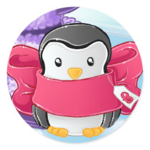 Eskimo Penguin gift stickers by Cilitra Eskimo Penguin gift stickers