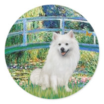 Eskimo Spitz 1 - Bridge stickers by masterpiecedogs Eskimo Spitz 1 - Bridge stickers