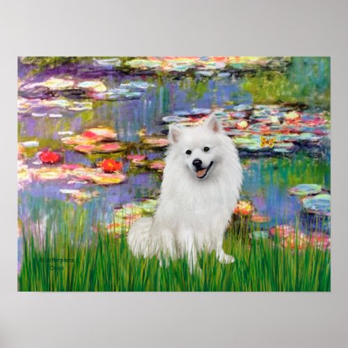 Eskimo Spitz 1 - Lilies 2 print