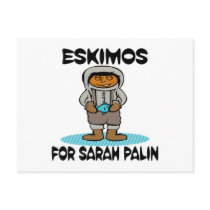 Eskimos for Sarah Palin postcards by doonidesigns Eskimos for Sarah Palin postcards