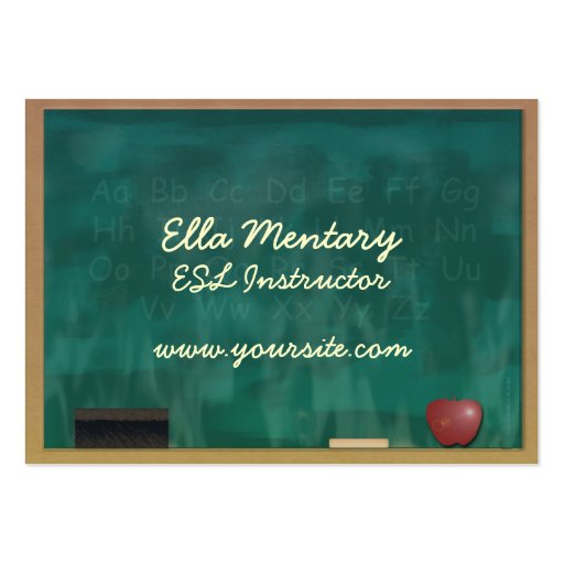 ESL Teacher Custom Business Card