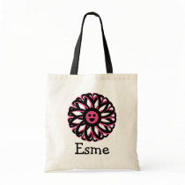 Esme Happy Flower Personalized Tote Bag
