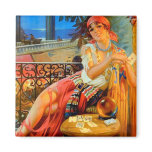 Esme, vintage fortune teller refrigerator magnet