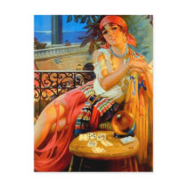 Esme, vintage fortune teller postcard