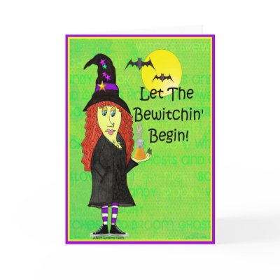 Esmeralda The Witch Greeting Cards by artfulaileen