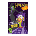 Esmeralda's Halloween party poster posters