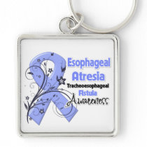 Esophageal Atresia Awareness Ribbon Key Chains