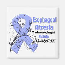 Esophageal Atresia Awareness Ribbon Refrigerator Magnet