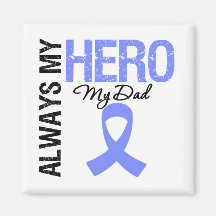 Esophageal Cancer Always My Hero My Dad Fridge Magnets