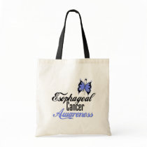 Esophageal Cancer Awareness Butterfly bags