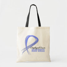 Esophageal Cancer Awareness Grunge Ribbon Tote Bag