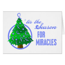 Esophageal Cancer Christmas Miracles Greeting Cards