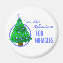 Esophageal Cancer Christmas Miracles Refrigerator Magnet