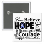 Esophageal Cancer Collage of Hope Pin