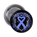 Esophageal Cancer Fight Like A Girl Armor buttons