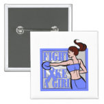 Esophageal Cancer Fight Like A Girl Boxer buttons
