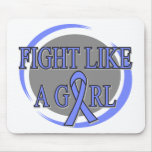 Esophageal Cancer Fight Like A Girl Circular mousepads