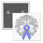 Esophageal Cancer Fight Like A Girl Fleurish buttons