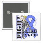 Esophageal Cancer Fight Like A Girl Kickin Butt buttons