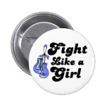 Esophageal Cancer Fight Like A Girl Motto buttons