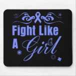 Esophageal Cancer Fight Like A Girl Ornate mousepads