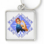 Esophageal Cancer Fight Rosie The Riveter Key Chain