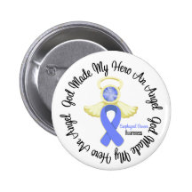 Esophageal Cancer God Made My Hero An Angel Pinback Button