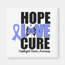 Esophageal Cancer Hope Love Cure Fridge Magnet