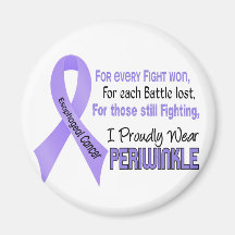 Esophageal Cancer I Proudly Wear Periwinkle Magnets