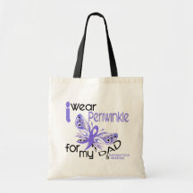 Esophageal Cancer I WEAR PERIWINKLE FOR MY DAD 45 Canvas Bags
